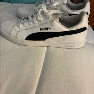 Puma Classic White and Black Sneakers